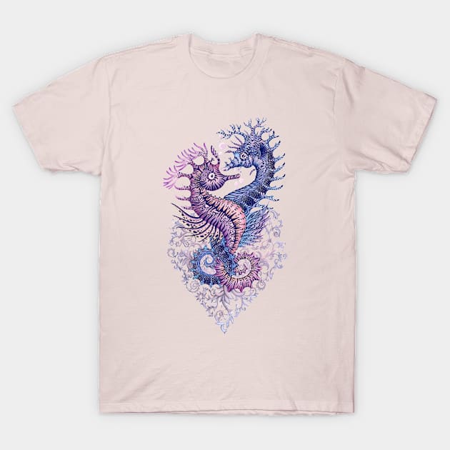 Seahorses T-Shirt by ruta13art